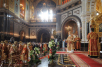 Vecernia mare în ziua prăznuirii Sfintei Învieri a lui Hristos la catedrala Hristos Mântuitorul