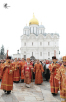 Патріарше служіння в Успенському соборі Московського Кремля у понеділок Світлої седмиці