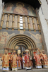 Slujire Patriarhală în catedrala Adormirea Maicii Domnului în Kremlin (or. Moscova) în ziua de luni a Săptămânii Luminate