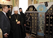 Митрополит Волоколамський Іларіон відкрив виставку продукції майстрів церковного мистецтва країн Московського Патріархату в Софії