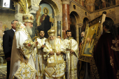 Предстоятелі Руської та Болгарської Православних Церков звершили Літургію у кафедральному Олександро-Невському соборі Софії