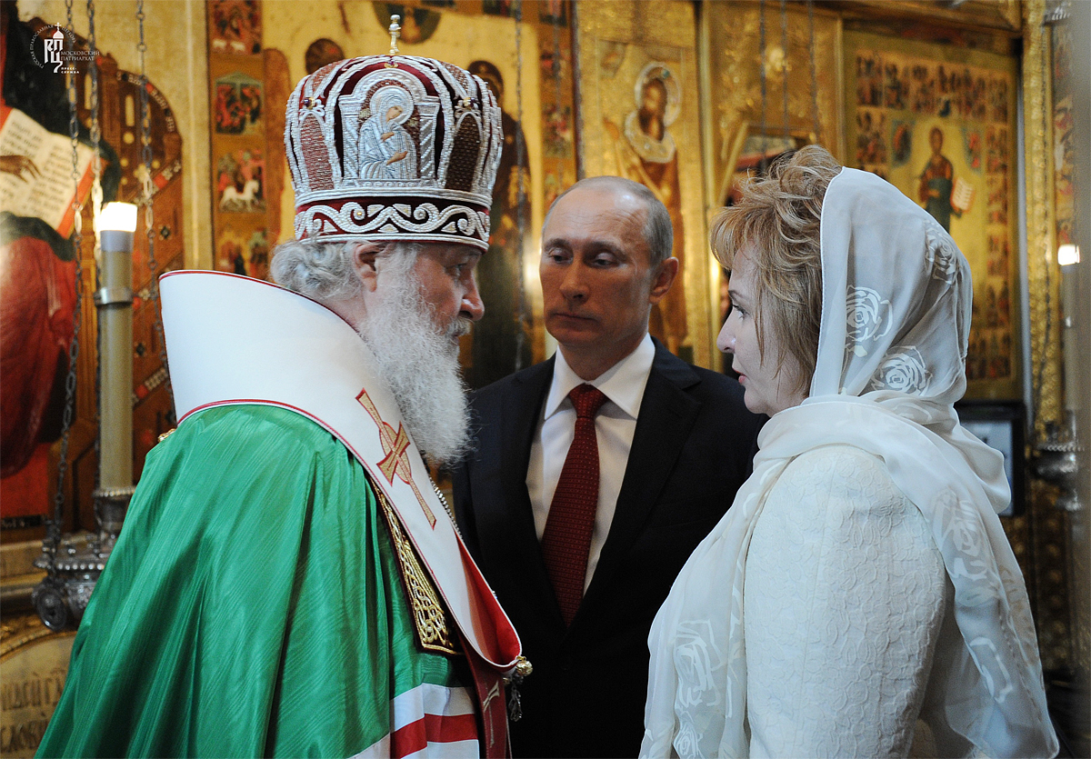 Russias President Vladimir Putin and Patriarch Kirill of 