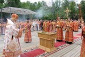 Святейший Патриарх Кирилл совершил Божественную литургию на Бутовском полигоне