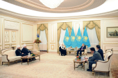 Відбулася зустріч Святішого Патріарха Кирила з Президентом Республіки Казахстан Нурсултаном Назарбаєвим