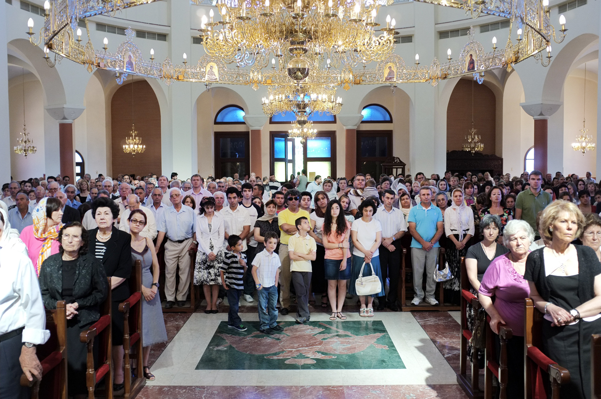 Первосвятительский визит в Кипрскую Православную Церковь. Литургия в храме Святой Софии Премудрости Божией в Никосии