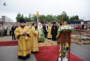 Освящение закладного камня на месте строительства храма в честь св. Александра Невского в Зеленограде