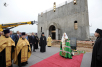 Освящение закладного камня на месте строительства храма в честь св. Александра Невского в Зеленограде