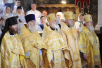 Slujire Patriarhală în biserica „Schimbarea la Faţă a Domnului” în Tuşino. Hirononirea arhimandritului Sofronie (Kitaev) în treapta de episcop de Gubkin