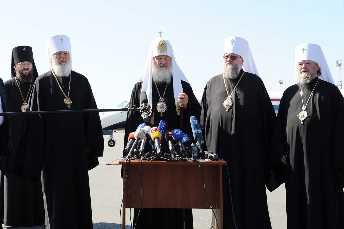 Святейший Патриарх Московский и всея Руси Кирилл прибыл на Украину
