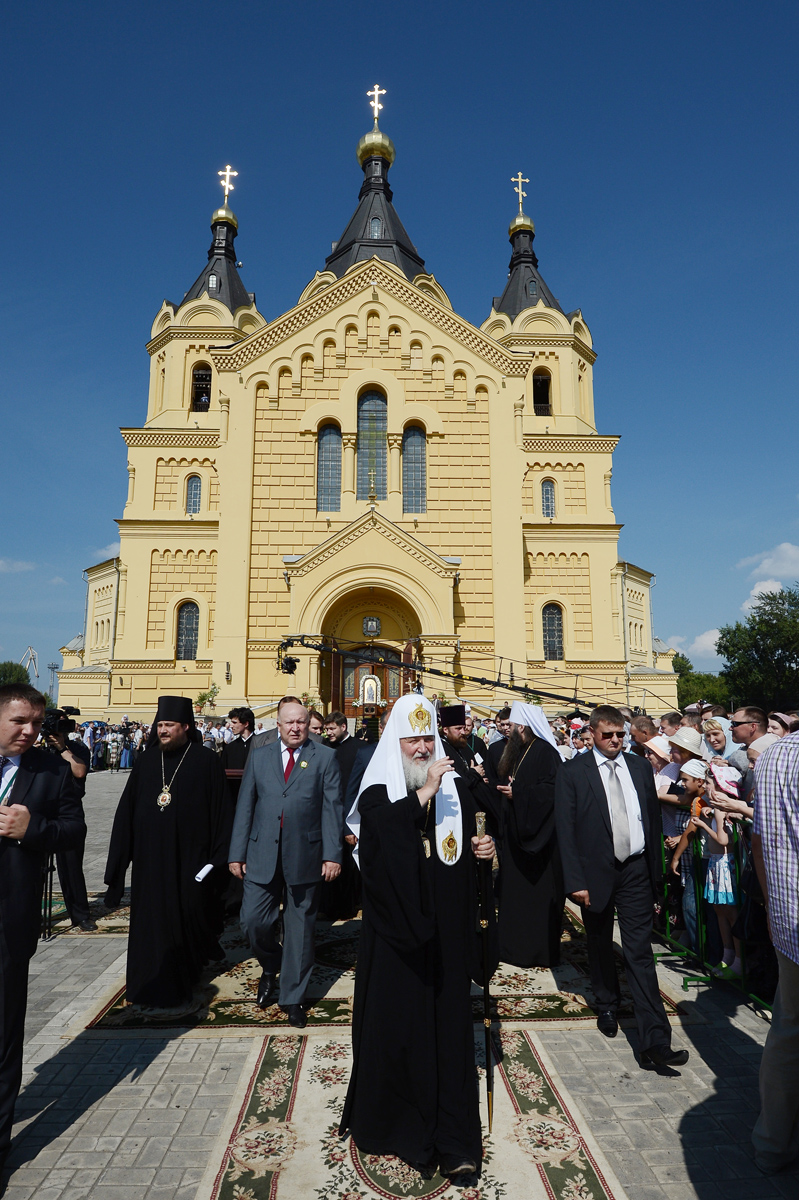 Первосвятительский визит в Нижегородскую митрополию. Освящение колокола «Соборный»