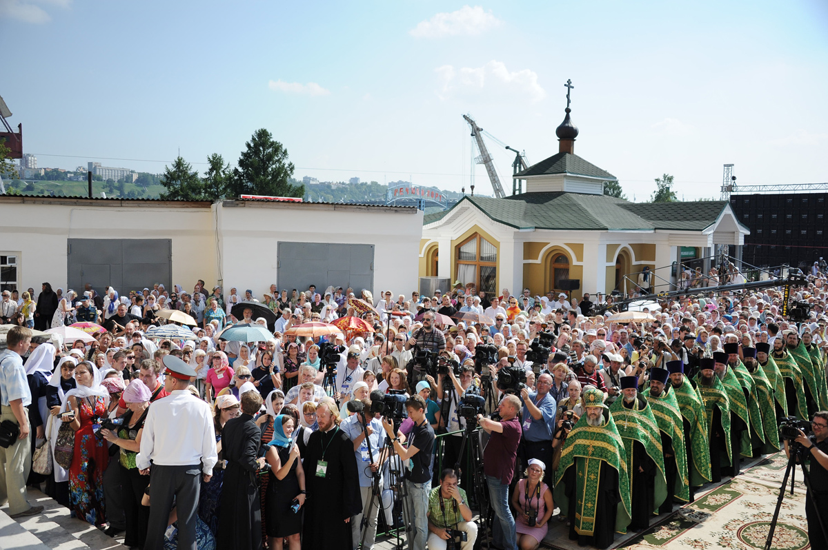 Первосвятительский визит в Нижегородскую митрополию. Освящение колокола «Соборный»