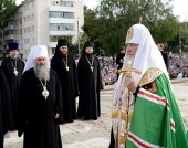 Predica Preafericitului Patriarh Kiril, ţinută la punerea pietrei de temelie la fundamentul bisericii în construcţie în cinstea sfinţilor întocmai cu apostolii Chiril şi Metodiu de la Saransk