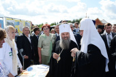 Святейший Патриарх Кирилл возглавил церемонию открытия детского православного лагеря Мордовской митрополии