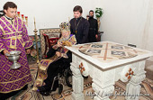 Митрополит Киевский Владимир освятил храм в монастыре в честь Положения ризы Божией Матери во Влахерне