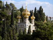 Vizita Preafericitului Patriarh Chiril la Patriarhia Ierusalimului. Vizitarea mănăstirii „Sfânta Maria Magdalena” în Ierusalim și a mănăstirii „Inaltarea Domnului' pe muntele Eleon