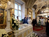Întâistătătorul Bisericii Ruse a oficiat un parastas pururea pomenitului Patriarh Alexii II în catedrala „Botezul Domnului” în Elohovo