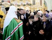 Святейший Патриарх Кирилл посетил храм святого апостола Андрея Первозванного в Ставрополе