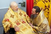 В неделю святых праотец Предстоятель Украинской Православной Церкви совершил Литургию в киевском Свято-Пантелеимоновом монастыре
