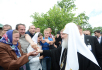 Патриарший визит в Эстонию. Божественная литургия в Пюхтицком монастыре
