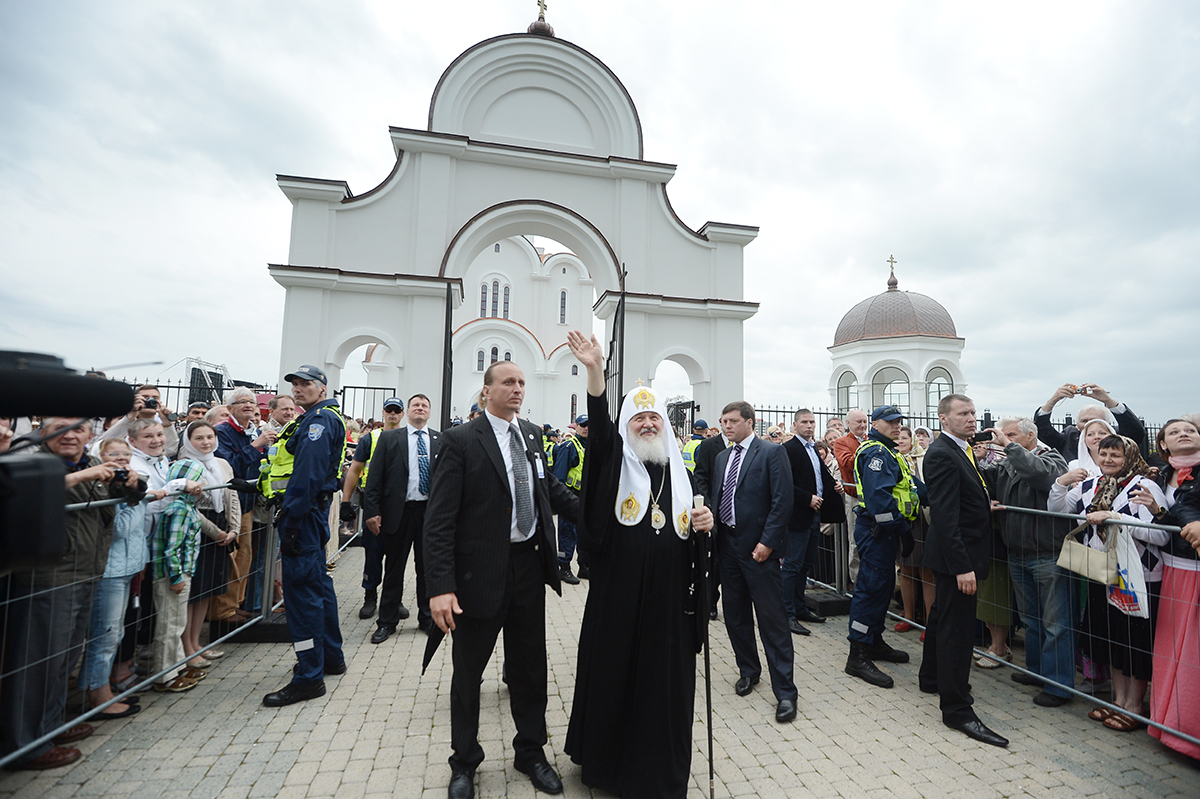 Патриарший визит в Эстонию. Освящение храма в таллинском районе Ласнамяэ