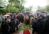 Святейший Патриарх Кирилл прибыл в Успенский Пюхтицкий монастырь