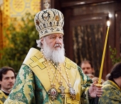 В канун праздника Святой Троицы Предстоятель Русской Церкви совершил всенощное бдение в Храме Христа Спасителя