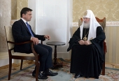 A avut loc convorbirea Preafericitului Patriarh Chiril cu guvernatorul interimar al regiunii Moscova A.Iu. Vorobiov