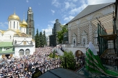 Predica Preaferictului Patriarh Chiril de ziua Cincizecimii la lavra „Sfânta Treime” a cuviosului Serghie