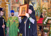 В Изюм (Украина) из Александро-Невской лавры принесена икона с частицей мощей святого благоверного князя Александра Невского