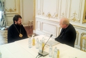 Митрополит Волоколамский Иларион встретился с католическим архиепископом Вены и бывшим канцлером Австрии