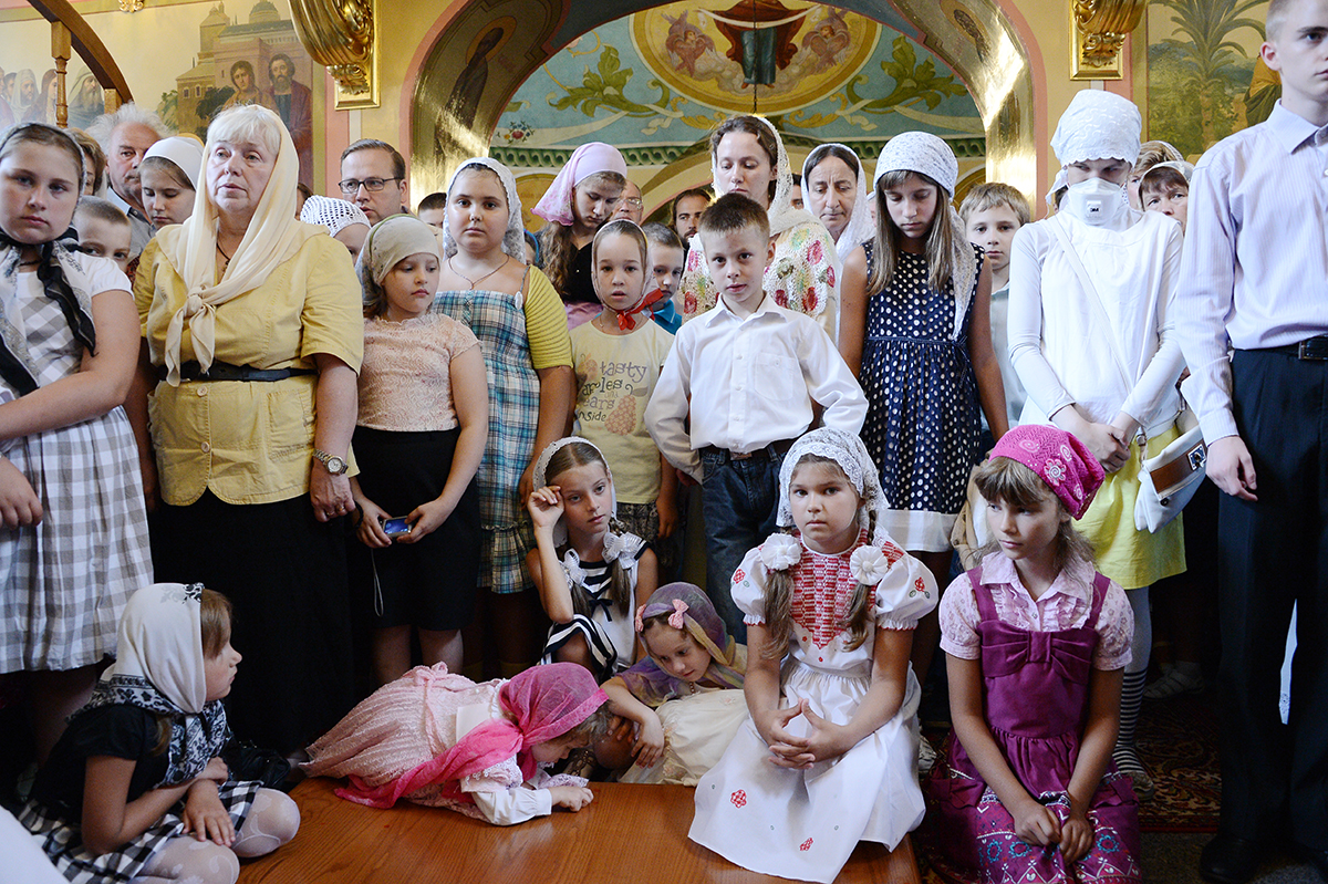 Патриаршее служение в московском храме Рождества Иоанна Предтечи в Ивановском