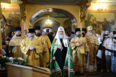 Патриаршее служение в московском храме Рождества Иоанна Предтечи в Ивановском