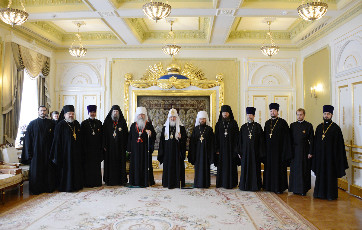 Întâlnirea Sanctității Sale Patriarhul Chiril cu delegația Bisericii Ortodoxe din America