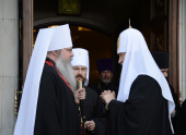 A avut loc întâlnirea Sanctității Sale Patriarhul Moscovei și al întregii Rusii Chiril cu Preafericitul Mitropolit al înregii Americi și al Canadei Tihon