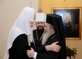 Sanctitatea Sa Patriarhul Chiril s-a întâlnit cu delegația Bisericii Ortodoxe a Ierusalimului