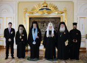 Sanctitatea Sa Patriarhul Chiril s-a întâlnit cu delegația Bisericii Ortodoxe a Ciprului