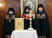 Ipopsifierea arhimandritului Mitrofan (Serioghin) în treapta de episcop de Serdobsk, a arhimandritului Ghermoghen (Seryi) în treapta de episcop de Miciurinsk și a arhimandritului Roman (Kornev) în treapta de episcop de Rubtsovsk