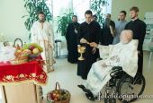 В праздник Преображения Господня митрополит Киевский Владимир совершил Божественную литургию в больнице
