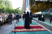 Vizita Patriarhului la Mitropolia de Novosibirsk. Vizitarea uzinei de avioane din Novosibirsk „V.P. Cikalov”