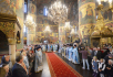 Патріарше служіння в Успенському соборі Московського Кремля у свято Успіння Пресвятої Богородиці