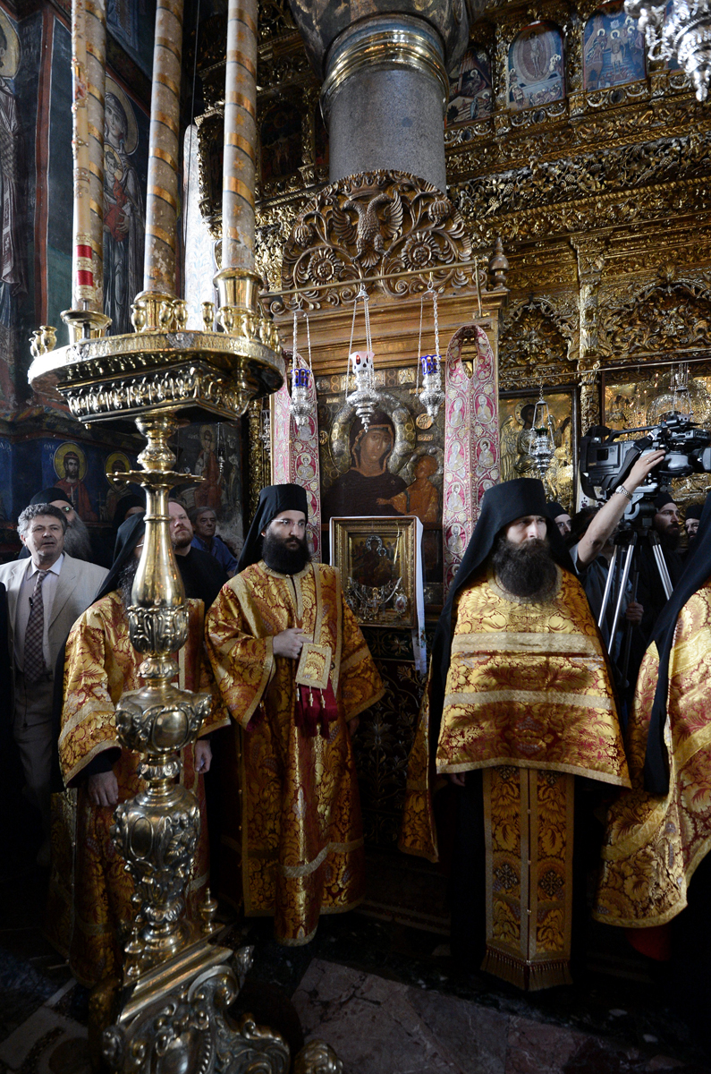 Визит Святейшего Патриарха Кирилла в Грецию. Посещение Ватопедского монастыря