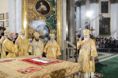 Întâistătătorul Bisericii Ruse a condus solemnităţile cu ocazia aniversării a 300 de ani de la fondarea lavrei „Sfântul Alexandru Nevski”