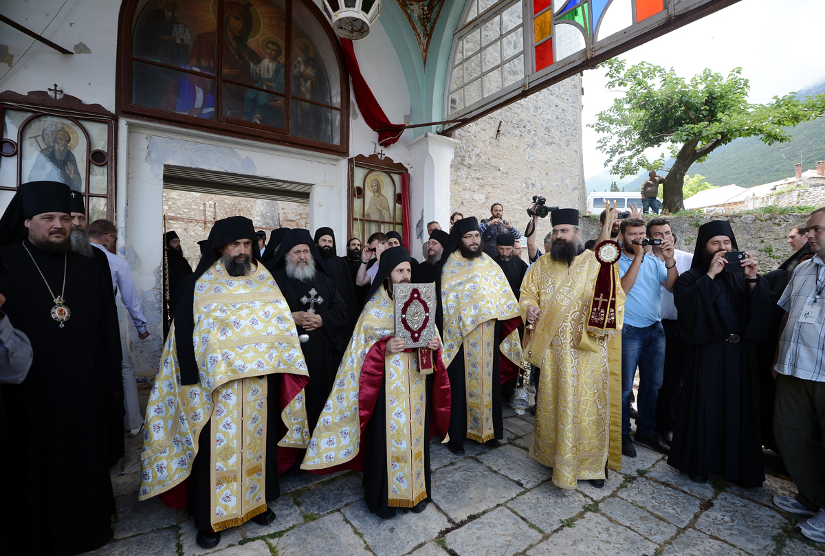 Визит Святейшего Патриарха Кирилла в Грецию. Посещение Великой Лавры преподобного Афанасия Афонского