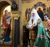 Освящение домового храма Дома ветеранов сцены в Петербурге