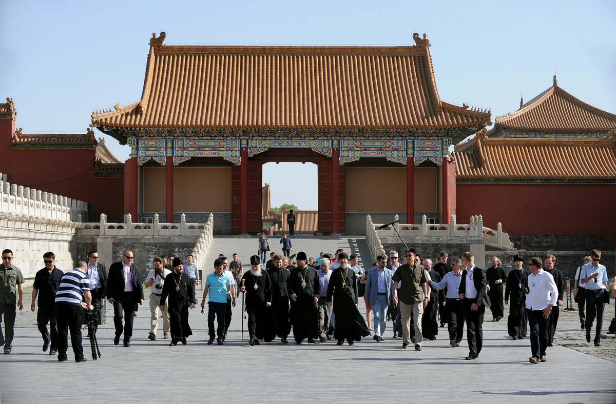 Патриарший визит в Китай. Посещение бывшего Императорского дворца в Пекине