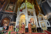 Vecernia mare de Paşte la catedrala „Hristos Mântuitorul” de sărbătoarea Luminoasei Învieri a lui Hristos