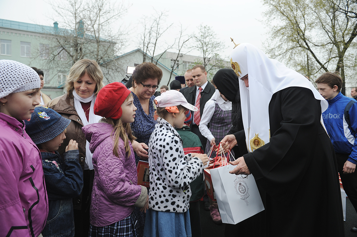 Посещение Святейшим Патриархом Кириллом Социально-реабилитационного центра для несовершеннолетних Восточного административного округа г. Москвы