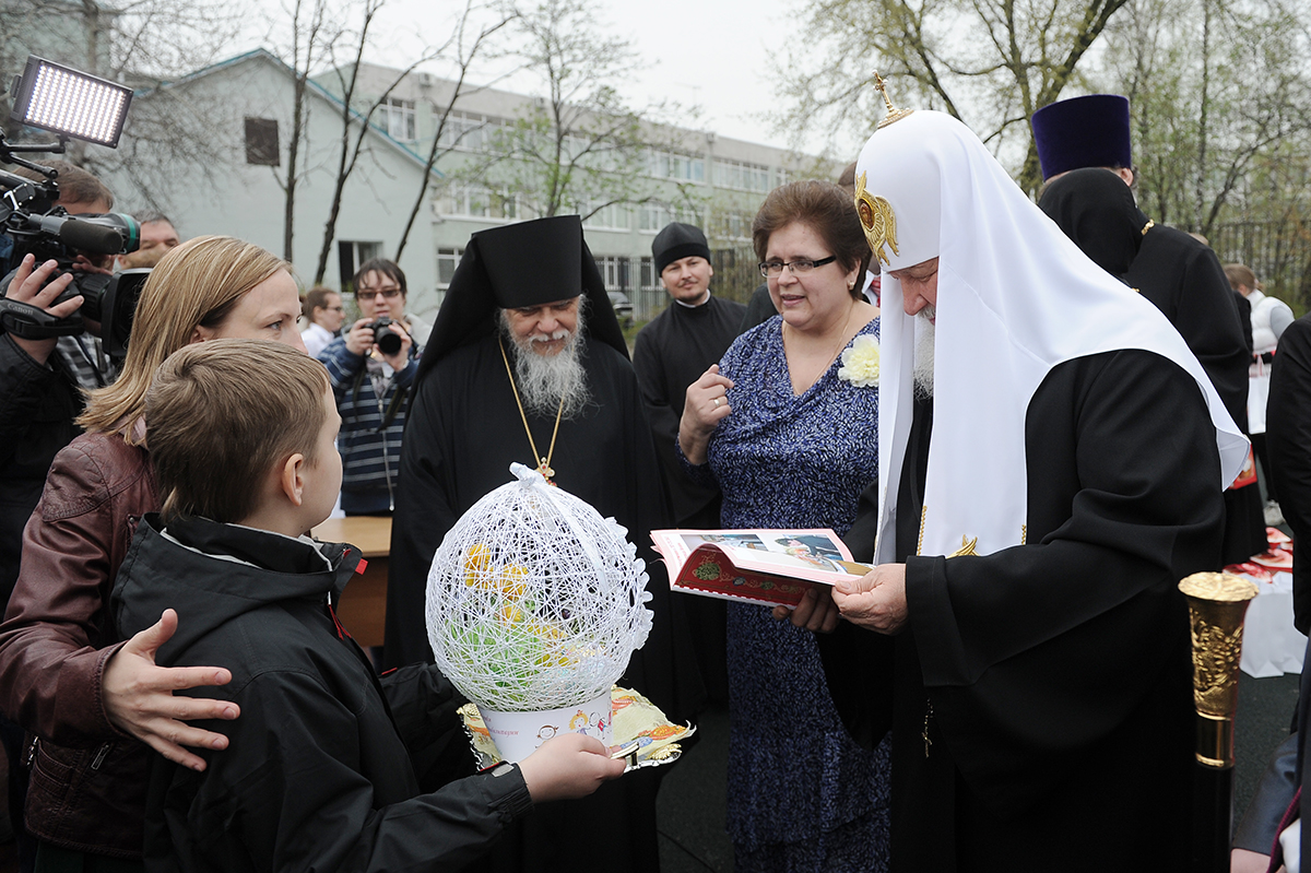 Посещение Святейшим Патриархом Кириллом Социально-реабилитационного центра для несовершеннолетних Восточного административного округа г. Москвы
