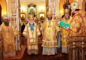Сонм архипастырей поздравил митрополита Симбирского и Новоспасского Прокла с 70-летием со дня рождения