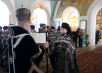 Slujirea Patriarhului în Marţea Mare la mănăstirea stavropighială „Sfântul mitropolit Petru” din Vysokoie